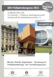 ドイツ人間工学会2011 プログラムの表紙