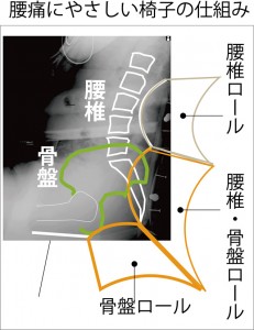 腰痛にやさしい椅子仕組みs